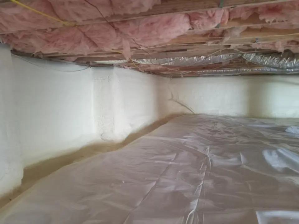 Crawl space encapsulation with closed-cell spray foam for Attic Insulation in Monahans